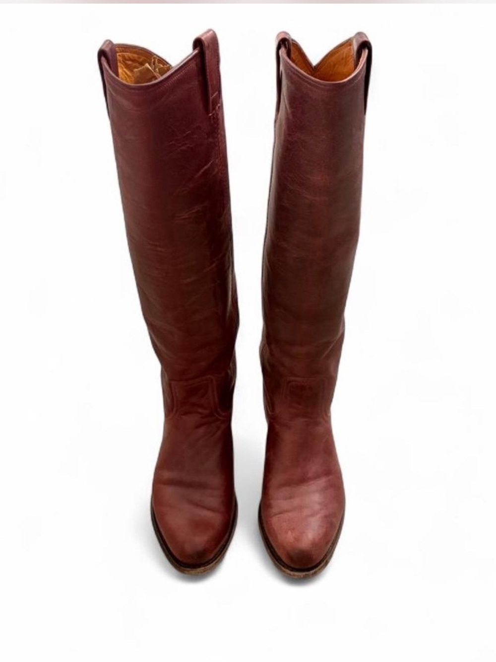 Frye Classic Women's Tall Leather Riding Boots - Burgundy